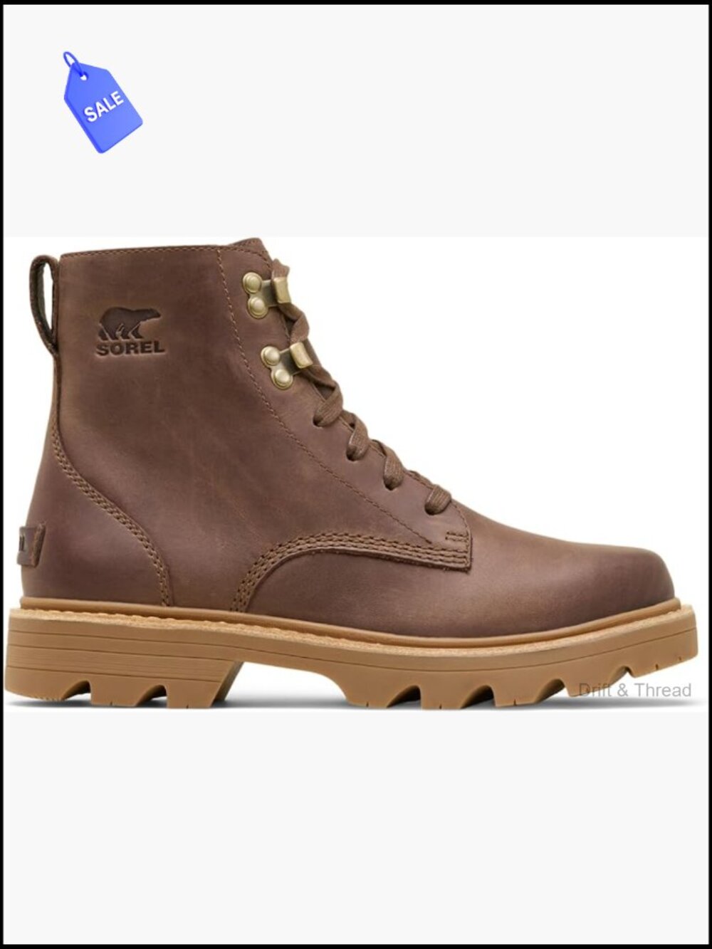 Sorel Revel Rd Lace Up Waterproof Leather Boots Mid Calf Women's